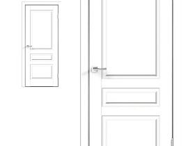 Межкомнатная дверь Velldoris Экошпон VILLA 3P цвет Белый эмалит